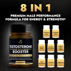 (2 Bottles) Testosterone Booster Gummies