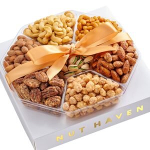 Nuts Gift Basket - Assortment Of Sweet & Roasted Salted Gourmet Nuts