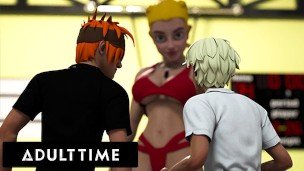 ADULT TIME – Big Titty Hentai Gym Teacher Shows The Class How To Give Head